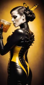 Read more about the article Heroines on Holiday – Lady Wasp caught lapping up royal jelly